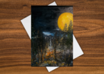 Moonlit Blaze Greeting Card