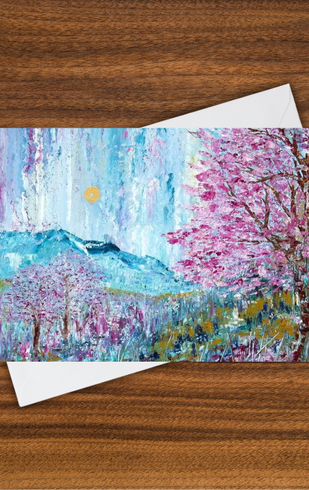 Cherry Beginnings Greeting Card