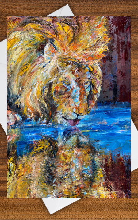 Those Lion Eyes Greeting Card