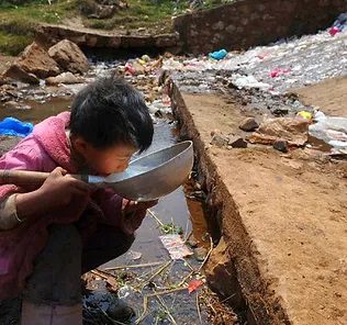 Child Drinking Water