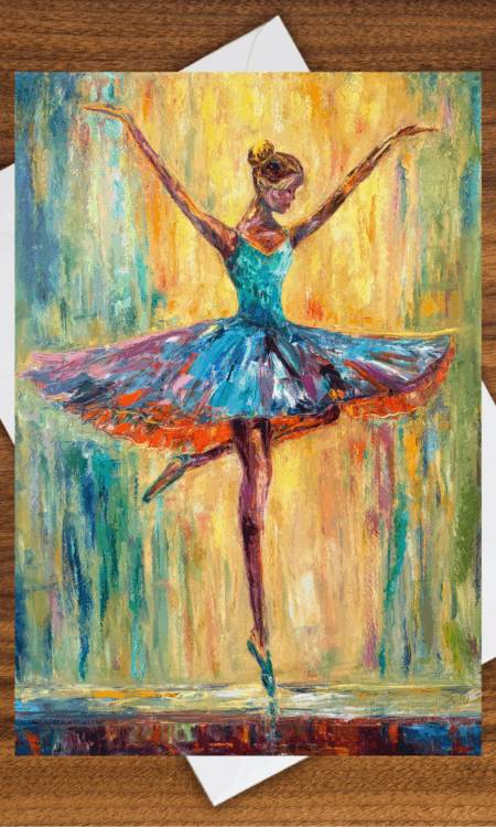 On Pointe (Greeting Card)