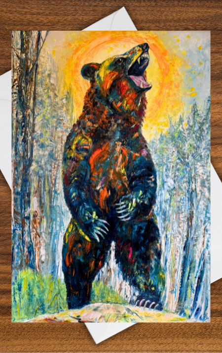 Griz Almighty (Greeting Card)