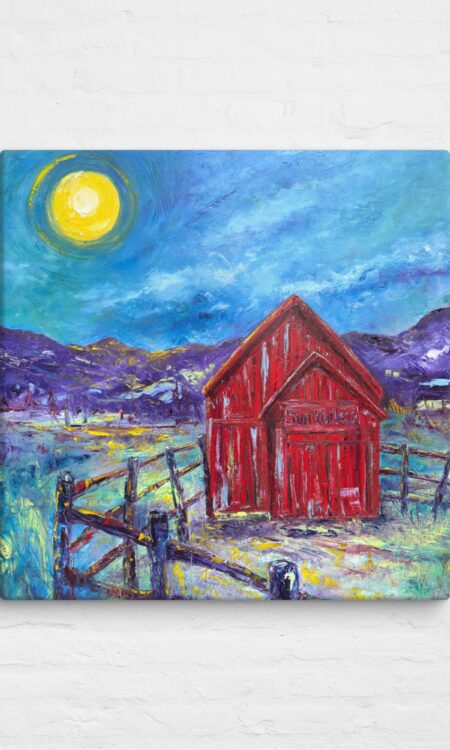 Lunar Lit Barn