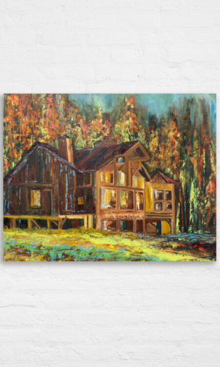 Talus Rock Retreat Fall Blaze (Fine Art Print)