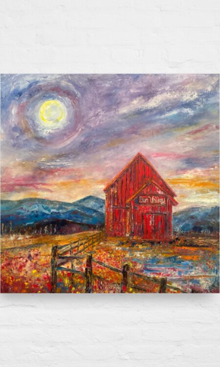 Valley Red Barn (Fine Art Print)
