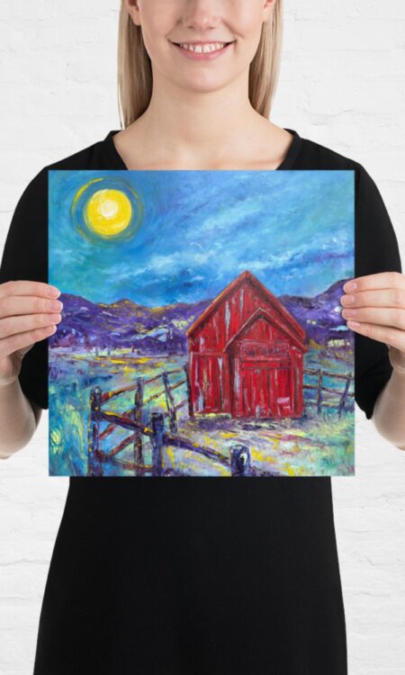 Lunar Lit Barn
