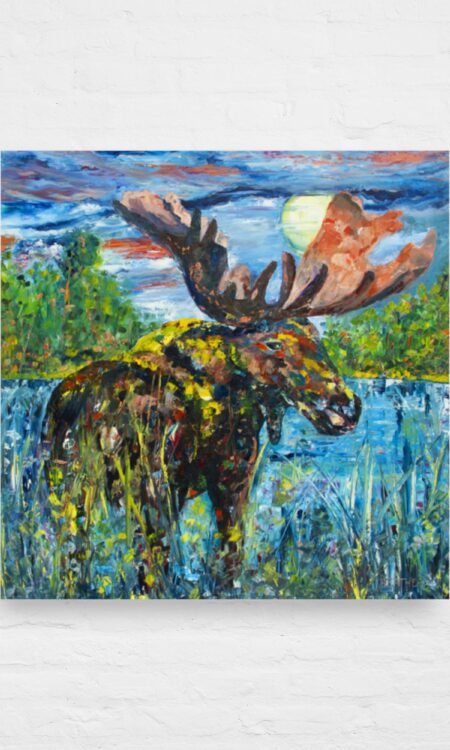 Marsh Mellow Moose (Fine Art Print)