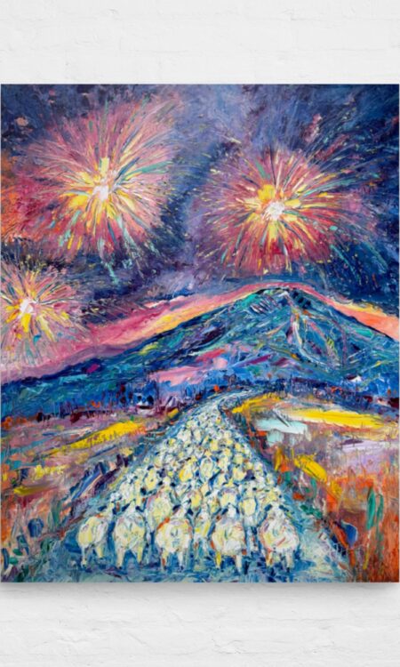 Fireworking the Flock (Fine Art Print)