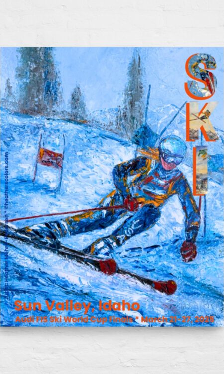 Let's Go! - SKI Sun Valley Poster (Fine Art Print)
