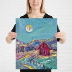 Lunar Lit Barn