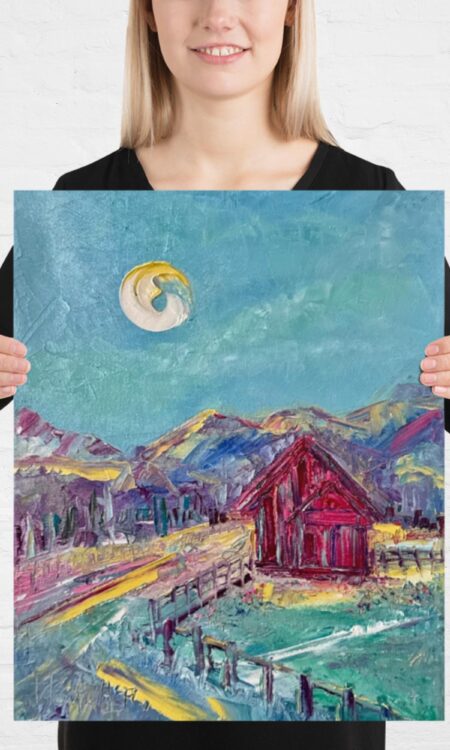 Lunar Lit Barn