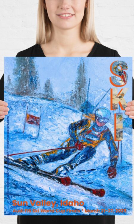 Let's Go! - SKI Sun Valley Poster (Fine Art Print)