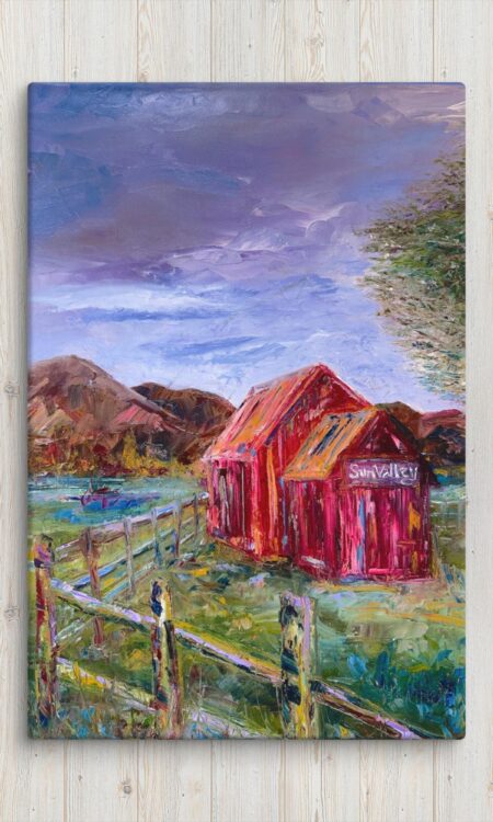 Sun Valley Barn (Stretched Canvas)