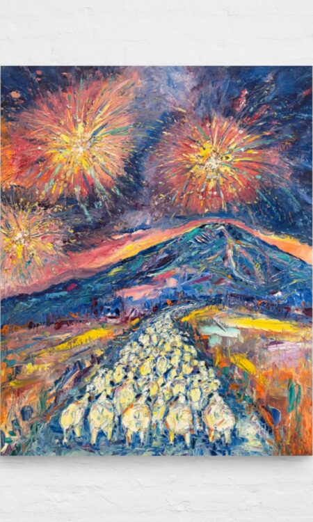 Fireworking the Flock (Fine Art Print)